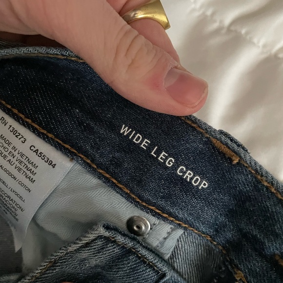 Wrangler Wide Leg Crop Culotte Jeans Womens Size 29x24 - Picture 5 of 6